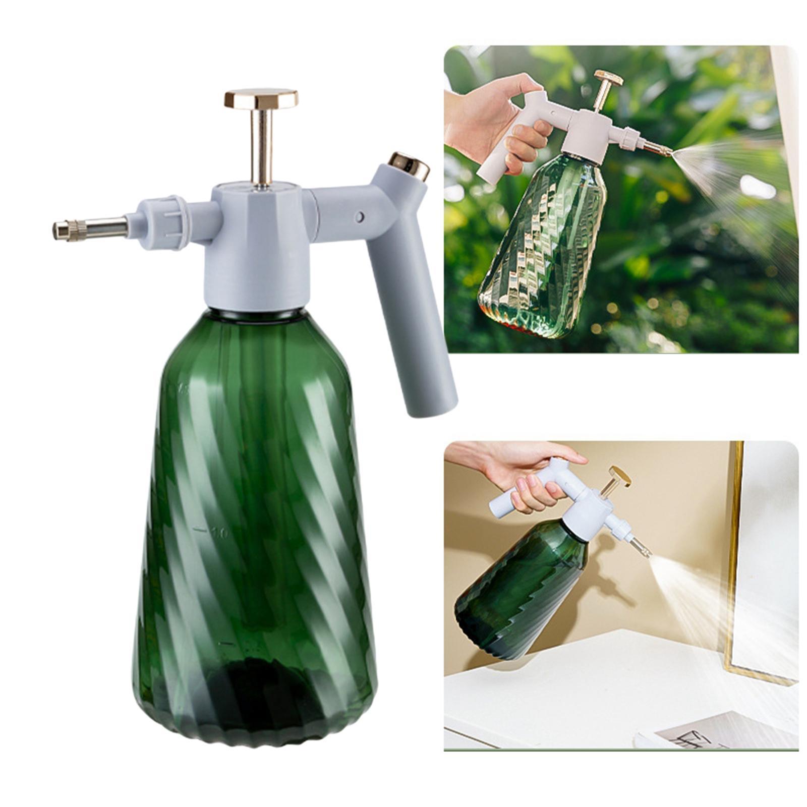 0.4 Gallon Handheld Garden Pump Sprayer with Adjustable Nozzle, 1.5L Hand Pump Pressure Water Sprayer Watering Can for Lawn and Garden, Car Detailing