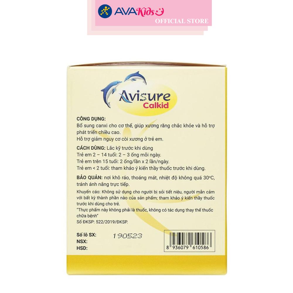 Siro Avisure Calkid hỗ trợ phát triển chiều cao 30 ống (từ 2 tuổi)