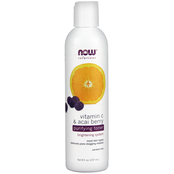 Vitamin C &amp; Acai Berry Purifying Toner | Nước Hoa Hồng, Công thức làm trắng sáng da, loại bỏ chất bã nhờn ở lỗ chân lông - Phù hợp với mọi loại da (237ml)