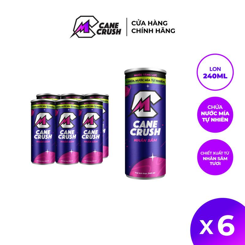 Combo 6 lon Nước tăng lực C Nhân sâm 240ml/lon