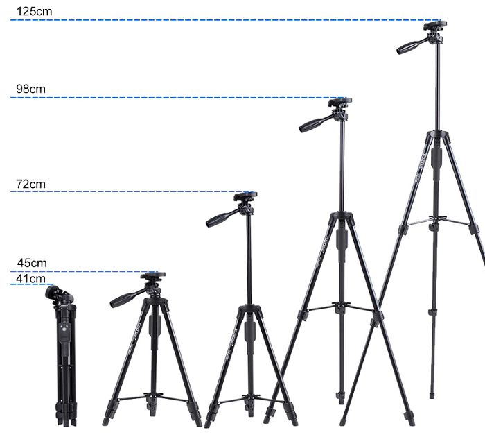 Chân máy ảnh tripod Yunteng VCT-5208 hàng chính hãng.