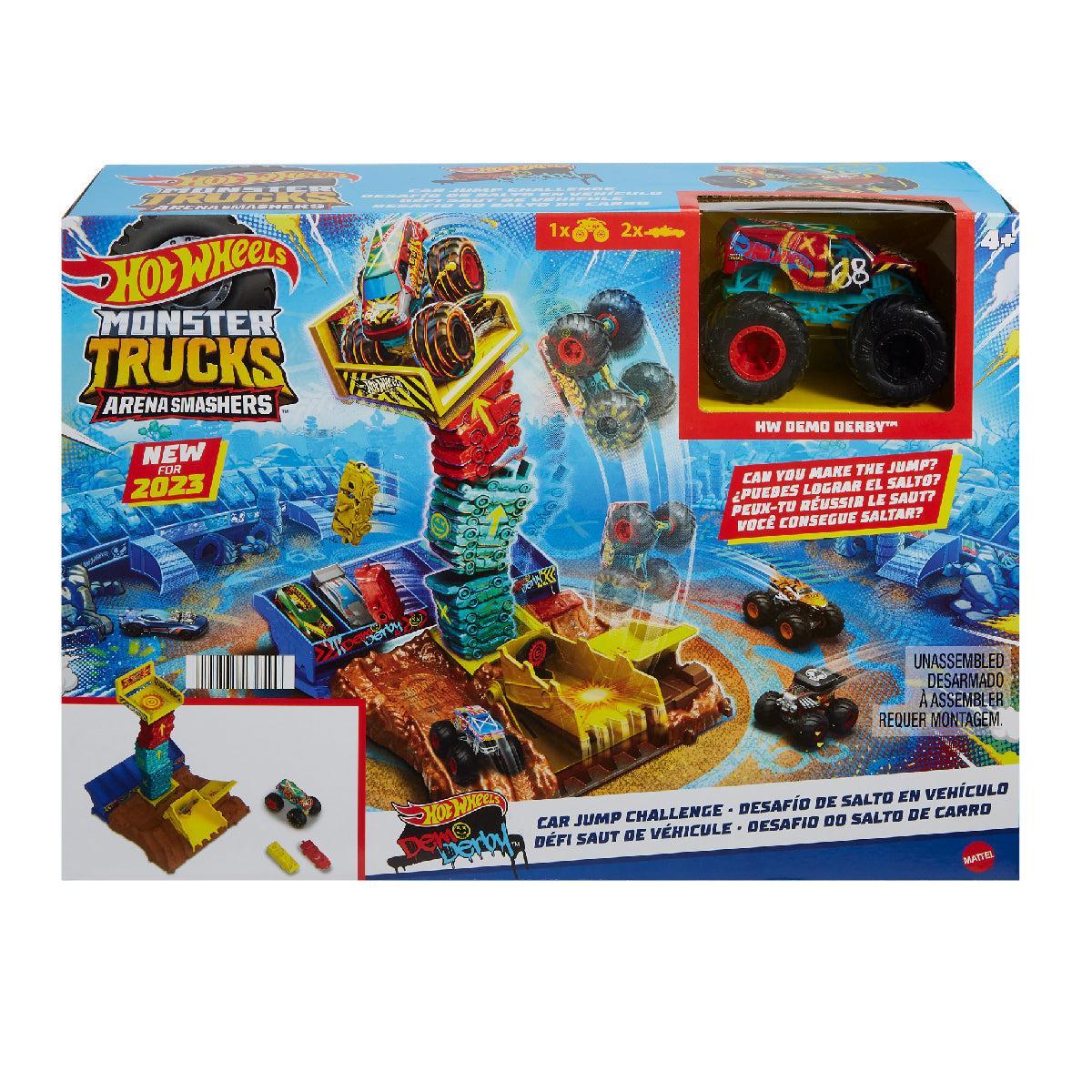 Bộ Đấu Trường Monster Trucks - Đánh Đổ Tòa Tháp Hot Wheels HNB92