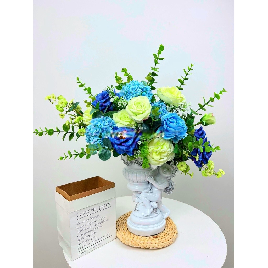 Bình hoa thiên thần - Cây giả, hoa lụa Decor trang trí nhà cửa