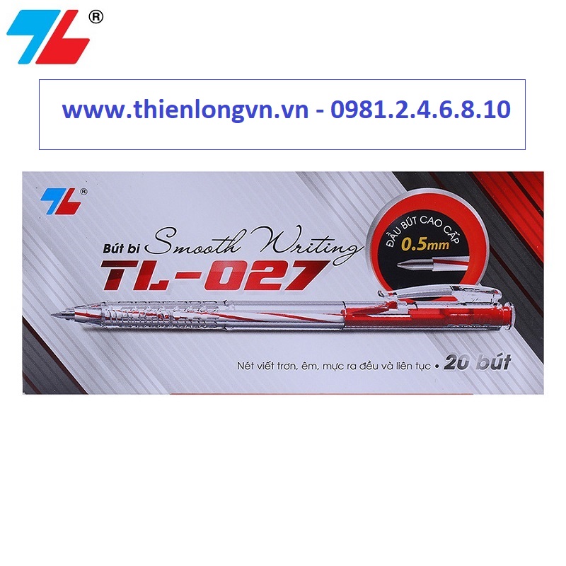 Hộp 20 cây bút bi Thiên Long - TL027