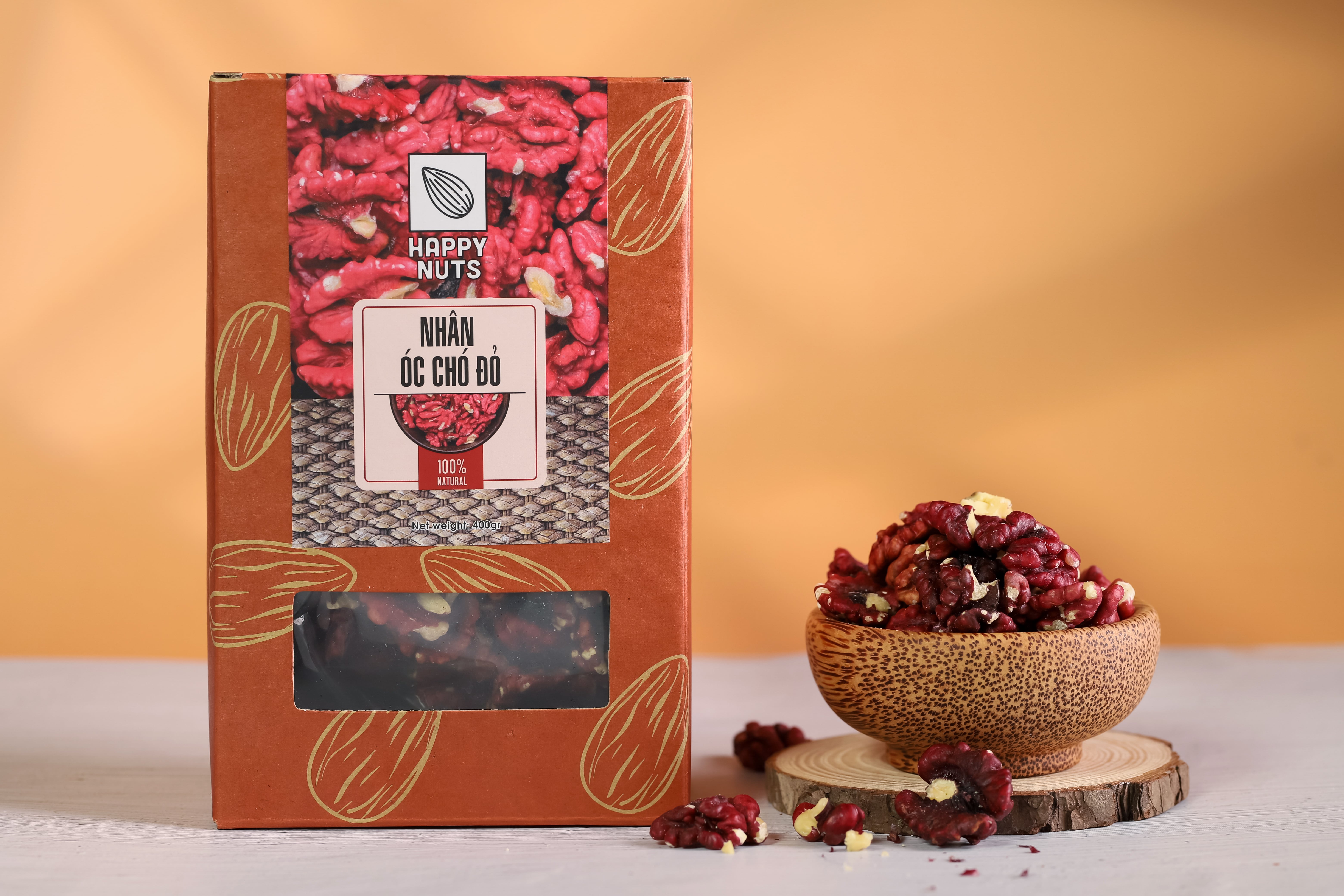 Nhân óc chó đỏ Happy Nuts 400g