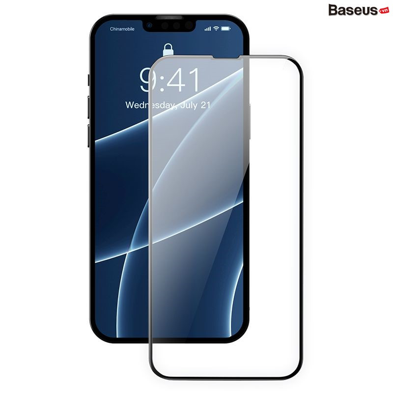 Kính cường lực Baseus 0.23mm curved-screen tempered glass screen protector with crack-resistant edges For iP 13 - hàng chính hãng