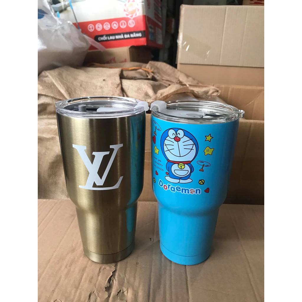 Ly Giữ Nhiệt Thái Lan 900ml - Kèm Ống Hút Inox + Túi Giữ Nhiệt + Nắp Chống Tràn