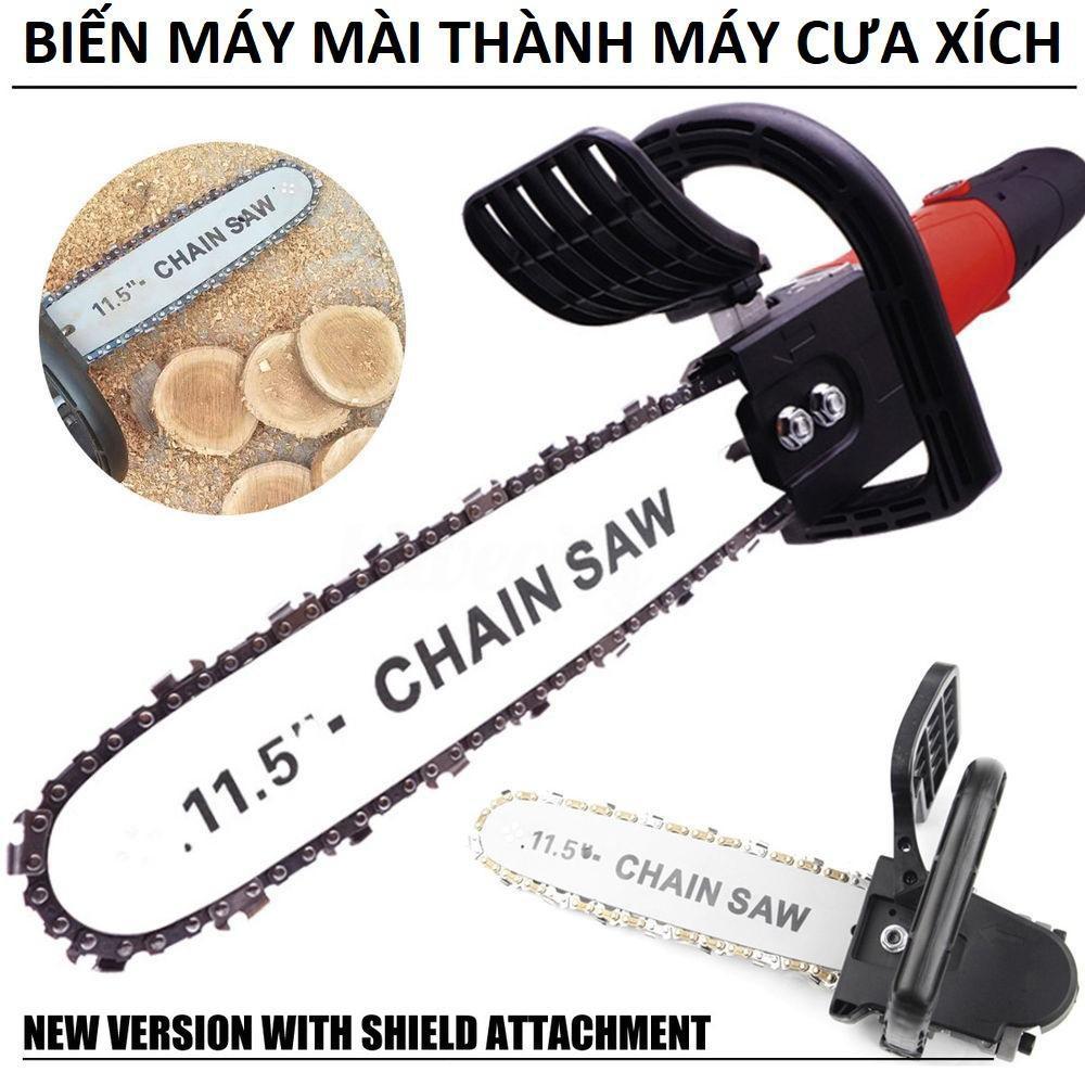 Lam xích lưỡi cưa gắn máy mài máy cắt, tra dầu tự động Chain Saw 11.5