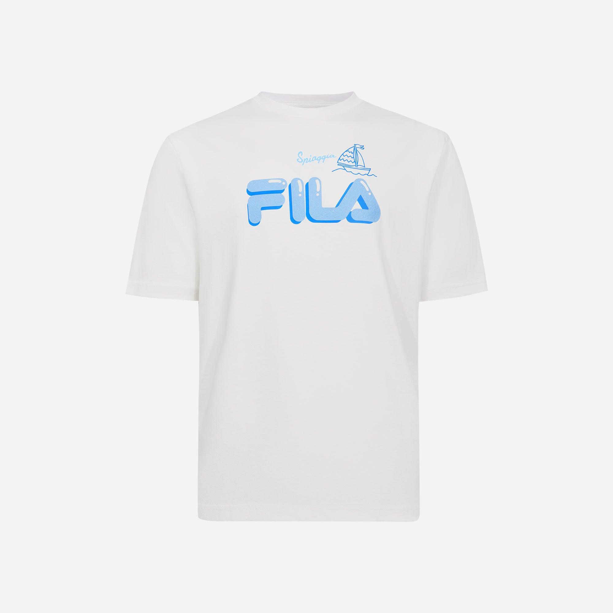 Áo thun tay ngắn thời trang unisex Fila - FW2RSF2079X-WHI