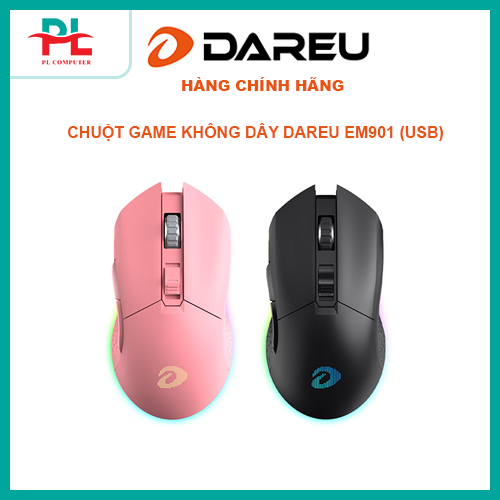 Chuột không dây Gaming DAREU EM901 RGB - (BRAVO ATG4090 sensor) (Hàng chính hãng)