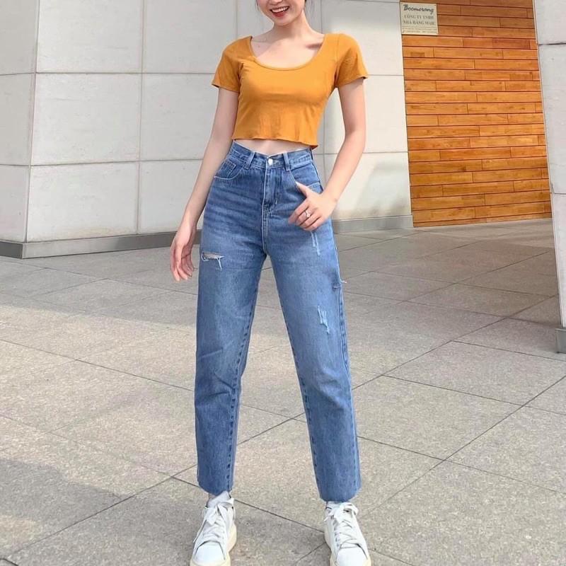 Jeans rách gối