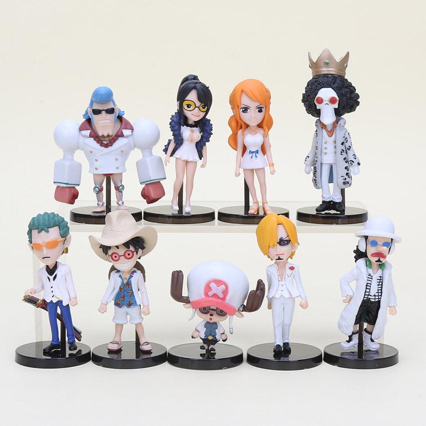 Bộ 09 Mô Hình Nhân Vật One Piece Chibi ( Mẫu 04 )