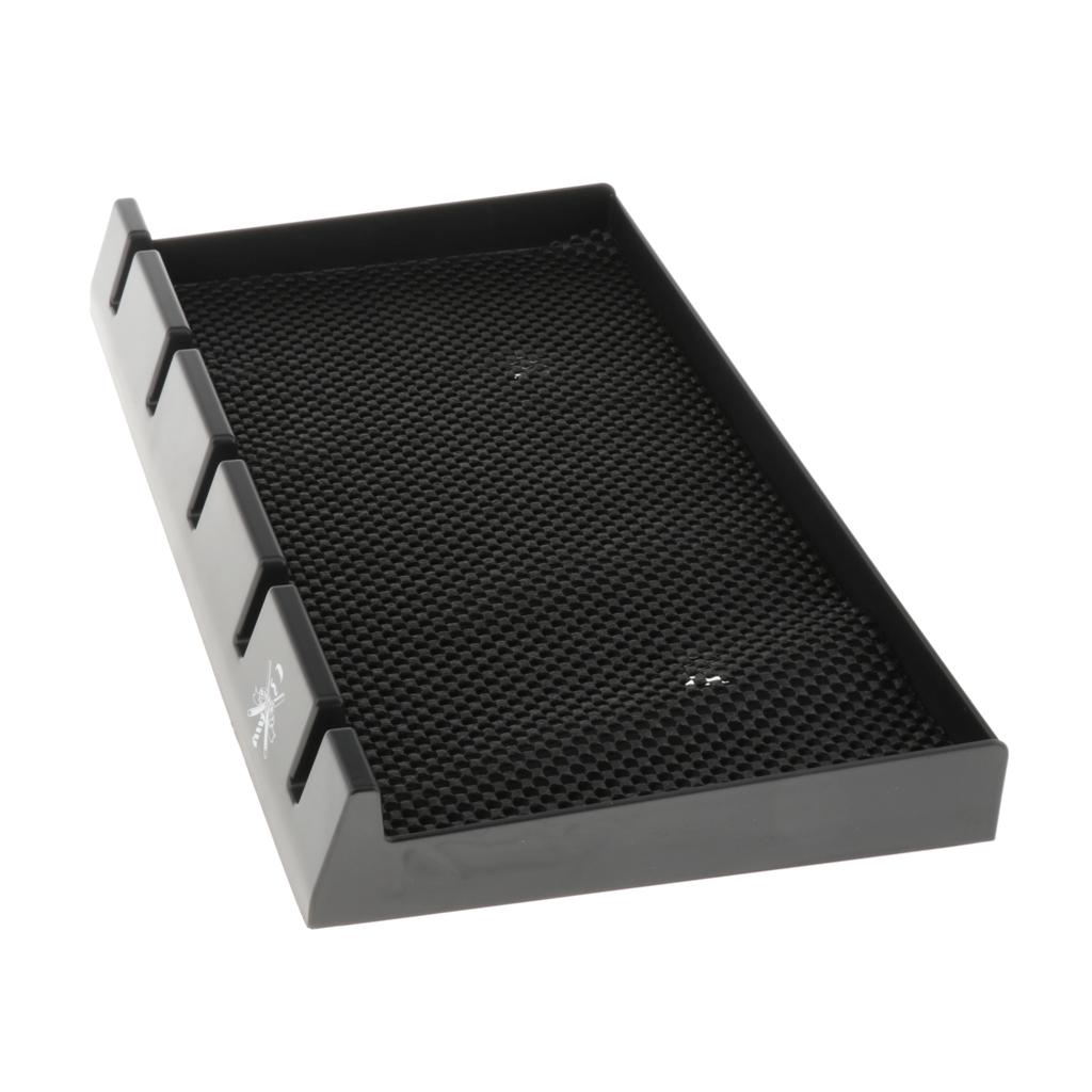 4/5 Spaces Barber  Tray Anti-slip Brush Curler Organizer Holder Stand