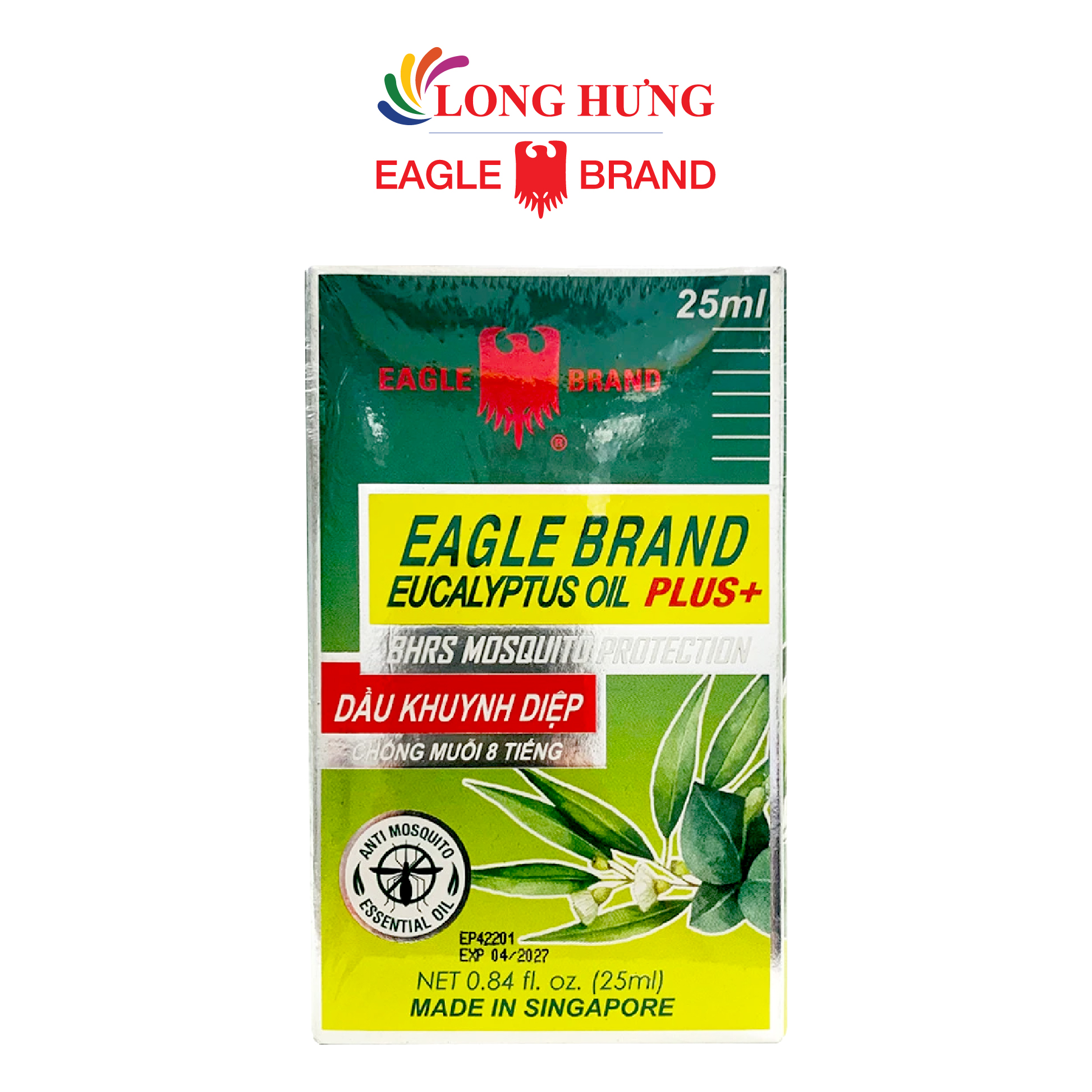 Dầu khuynh diệp con ó Eagle Brand Eucalyptus Oil Plus+ (25ml) - Hàng chính hãng