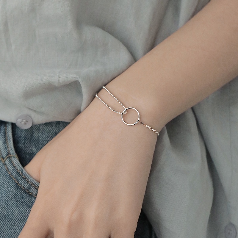 Vòng Đeo Tay Unisex Thiết Kế Hình Học Đơn Giản Thời Trang BellaDonna 48