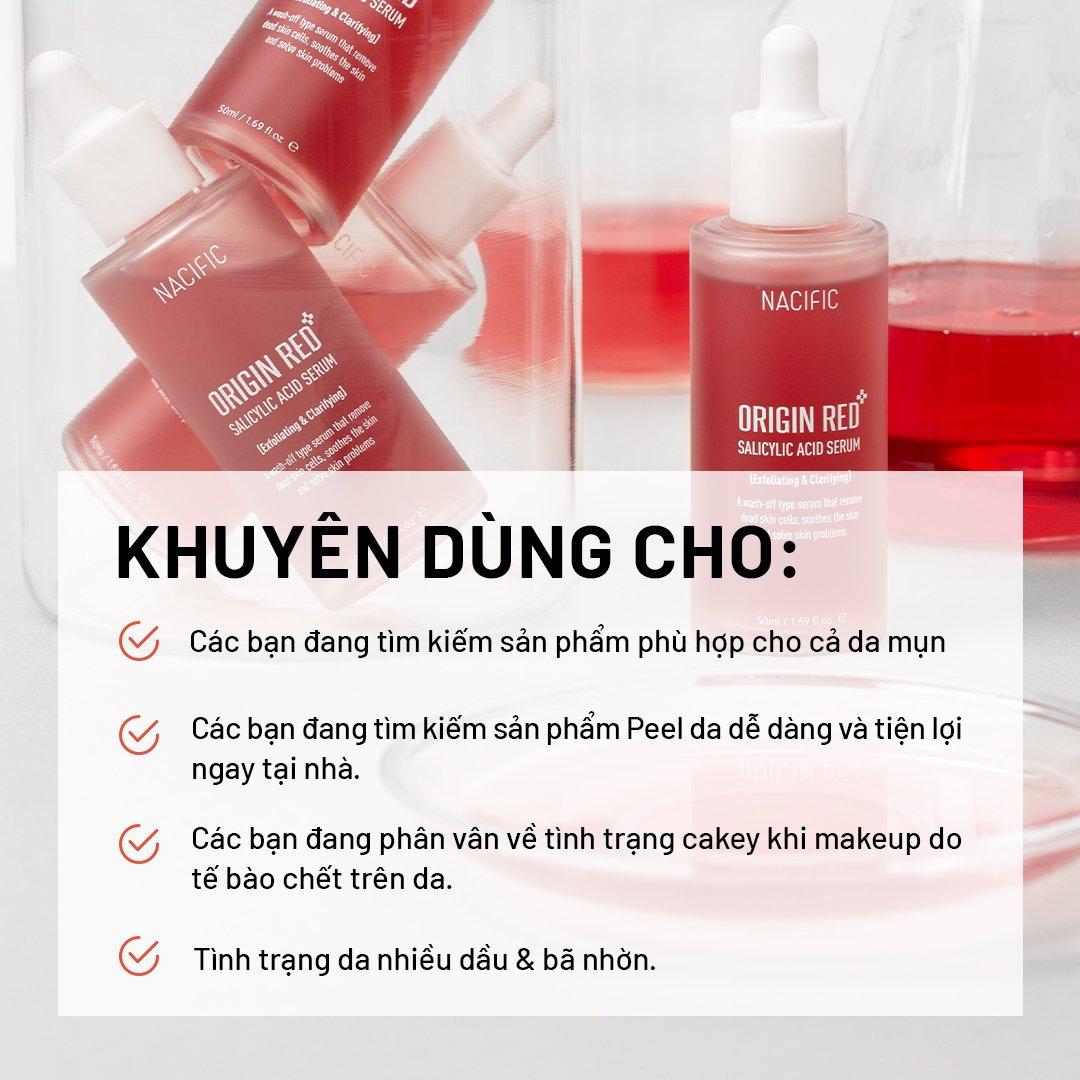 Combo Nacific Tinh chất Origin Red Salicylic Acid Serum 50ml +Nacific Origin Red Salicylic Acid Toner 150ml