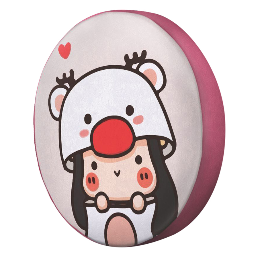 Gối tròn Cô bé tuần lộc - GOCP133
