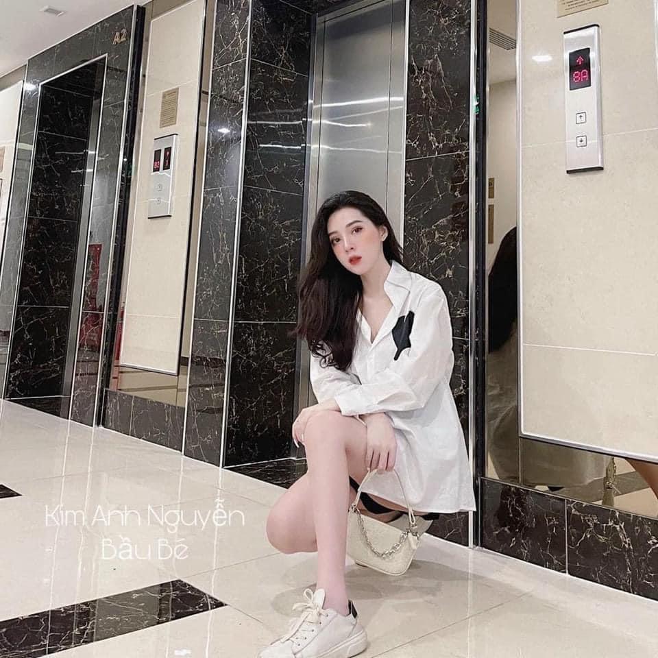 ÁO SƠ MI IN TRÁI TIM ĐEN FORM GIẤU QUẦN - DRA0032