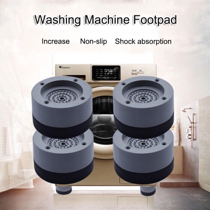 SÉT 4 CÁI ĐẾ KÊ CHÂN MÁY GIẶT CHỐNG RUNG SILICON CAO CẤP TẶNG KÈM HỘP BẢO VỆ ĐẦU CÁ...
