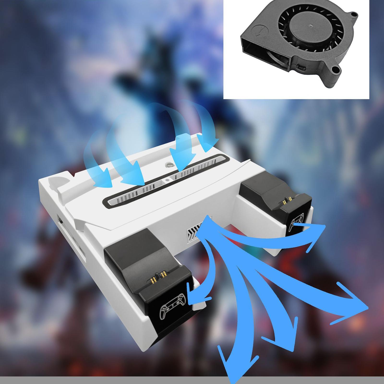 Vertical Stand with Cooling Fan Indicator Lamps for   5 Console