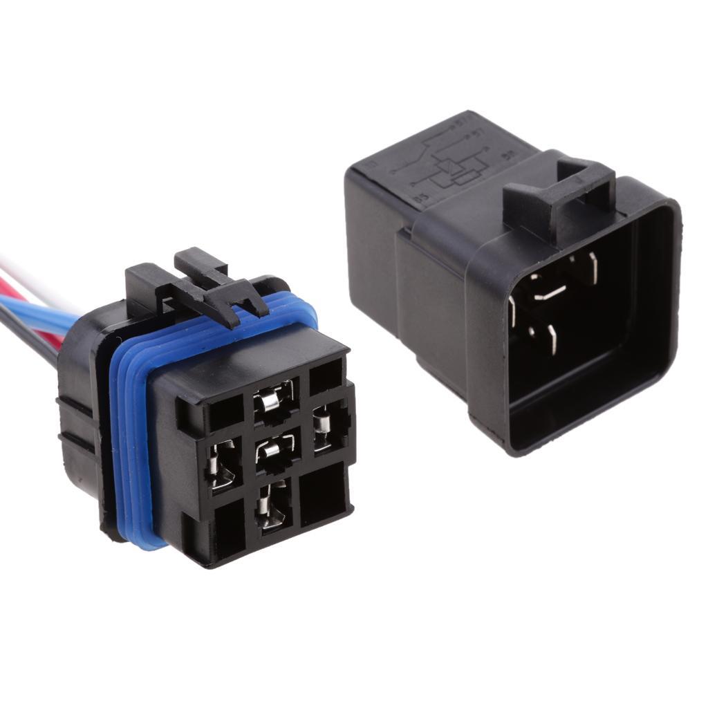 Waterproof Integrated Automobile 12V 40A 4PIN Auto Car Relay & Socket Holder