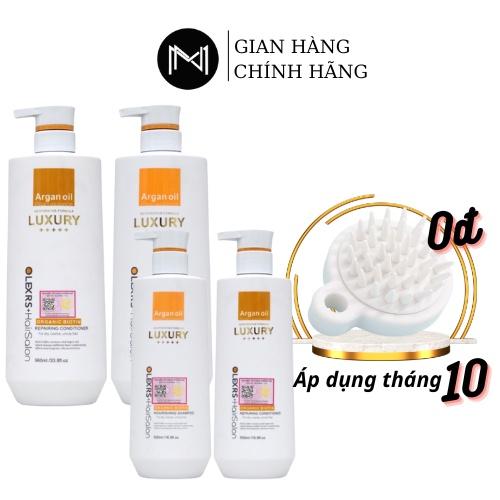 Dầu gội xả Olexrs Hair Salon Luxury 500 - 960ml phục hồi, giảm rụng tóc