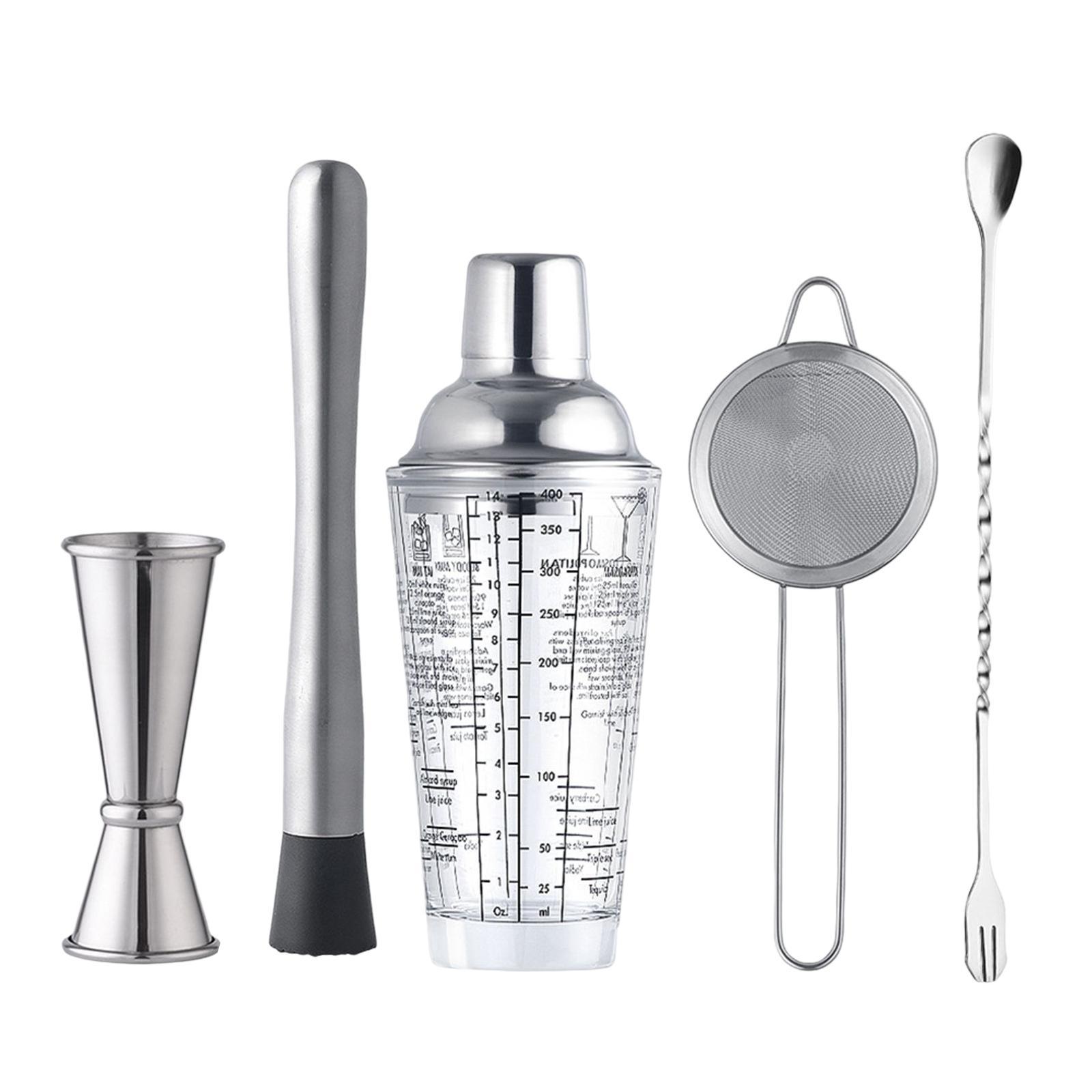 Cocktail shaker Drink Mixing Cold Resistance clear for Home A