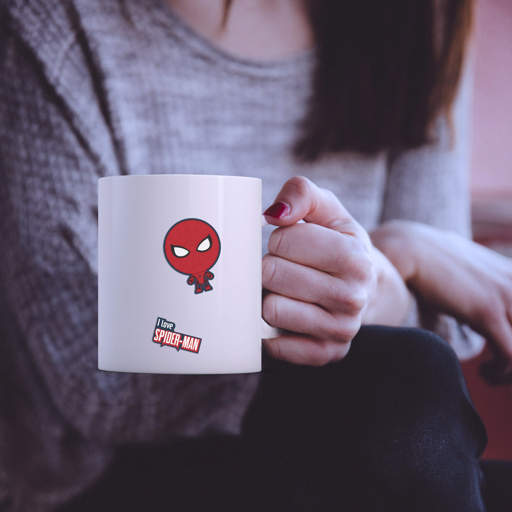 I love Spider Man - Single Sticker hình dán lẻ