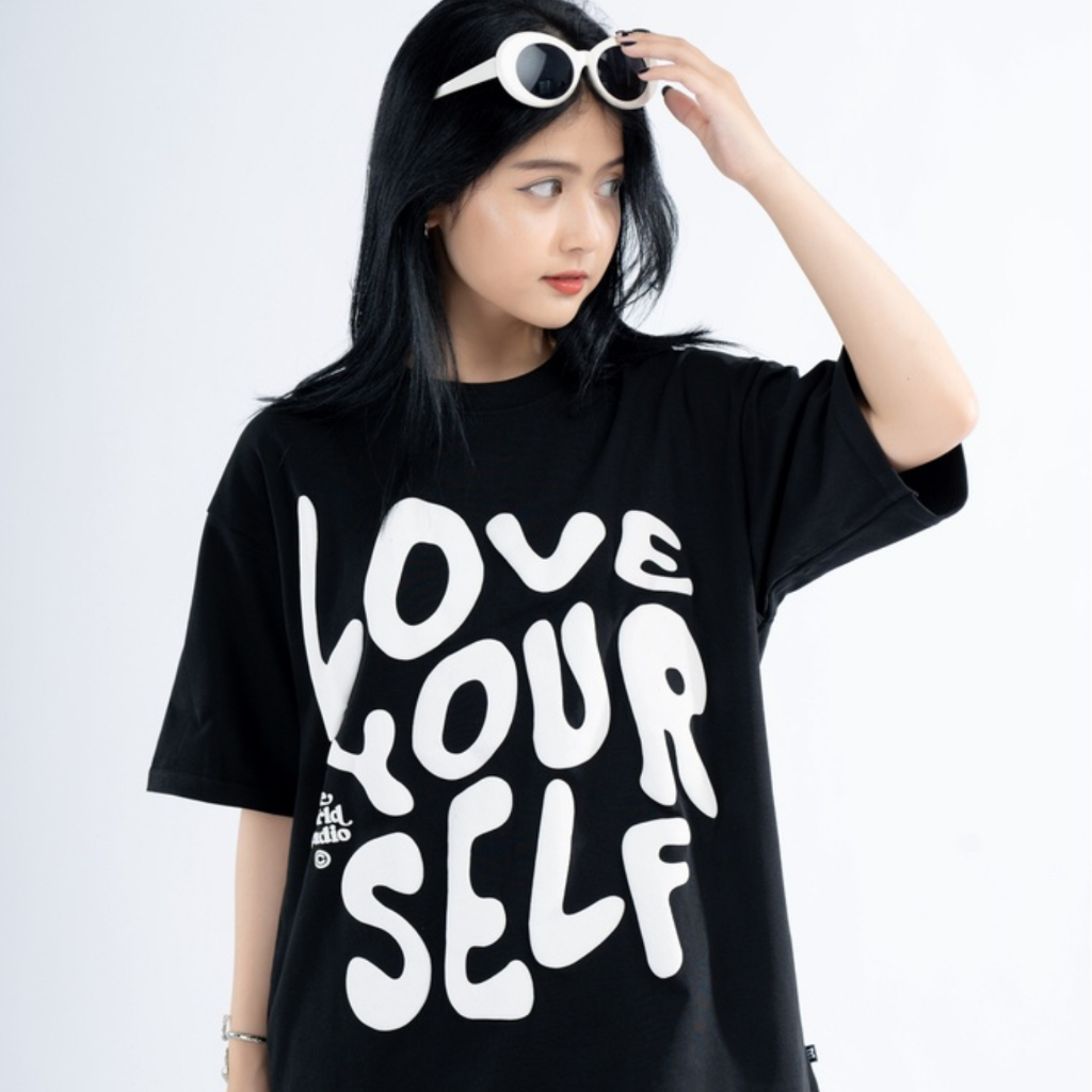Túi Hologram + Áo Thun Local Brand Teeworld Love Yourself Premium T-shirt Nam Nữ Form Rộng Unisex