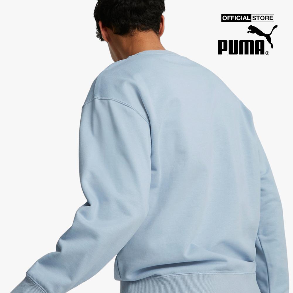 PUMA - Áo sweatshirt nam phom suông Classics Relaxed Crewneck 535599