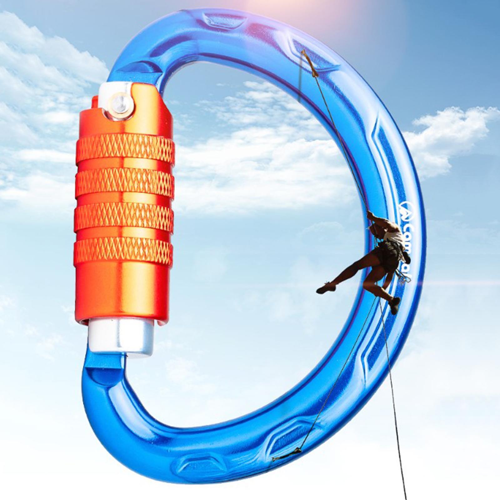 20KN Locking Carabiner Clip Aluminium Shape Hook for Climbing
