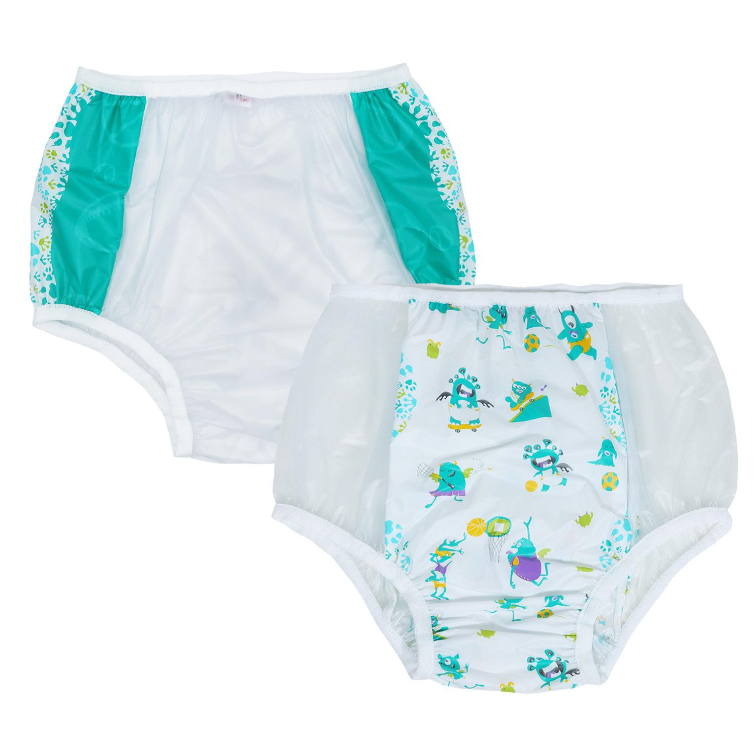 Dadious Trưởng Thành Quần Abdl Tiểu Tiện Thun Nhựa Có Thể Tái Sử Dụng Quần DDLG PVC Quần Lót Nam 2 Màu Vàng Tã XL