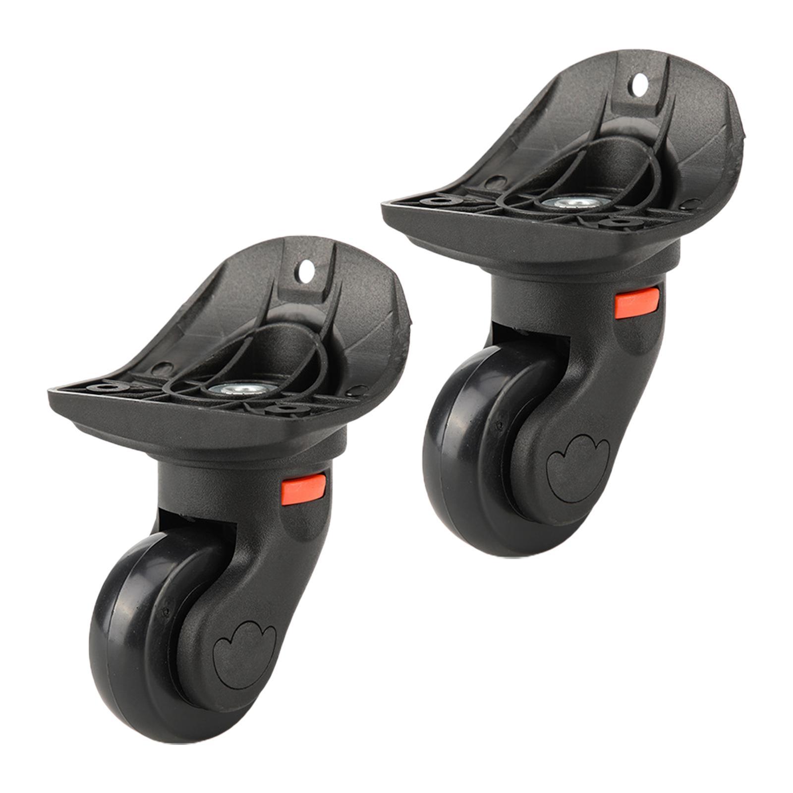 2Pcs Luggage Wheels Suitcase Wheels Swivel Casters Dual Roller Replacement Repair Luggage Box Universal Luggage Suitcase Replacement Wheels