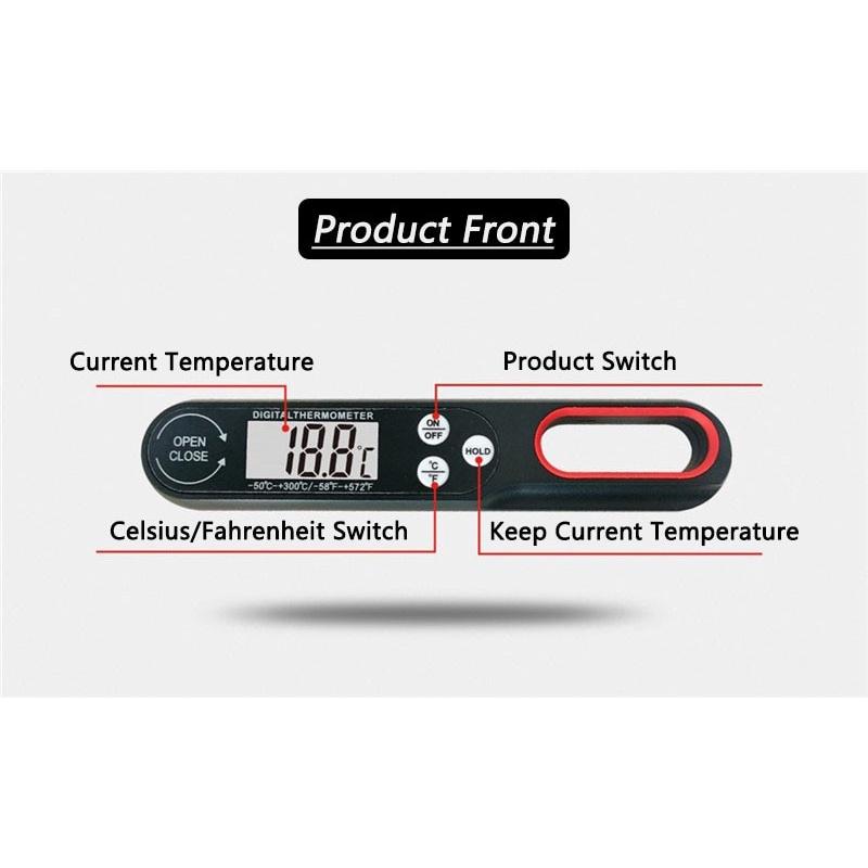 Digital Meat Thermometer Cooking Food Kitchen BBQ Probe Water Milk Oil Liquid Oven Digital Temperaure Sensor Meter Thermocouple