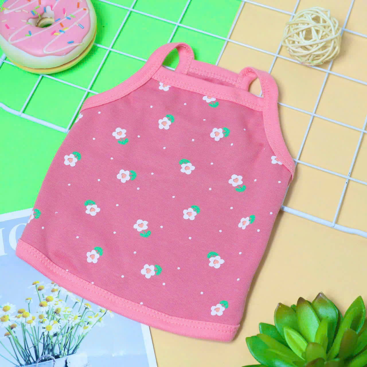 ÁO HAI DÂY DỄ THƯƠNG TỪ 0.5-12KG DÀNH CHO THÚ CƯNG CHÓ MÈO