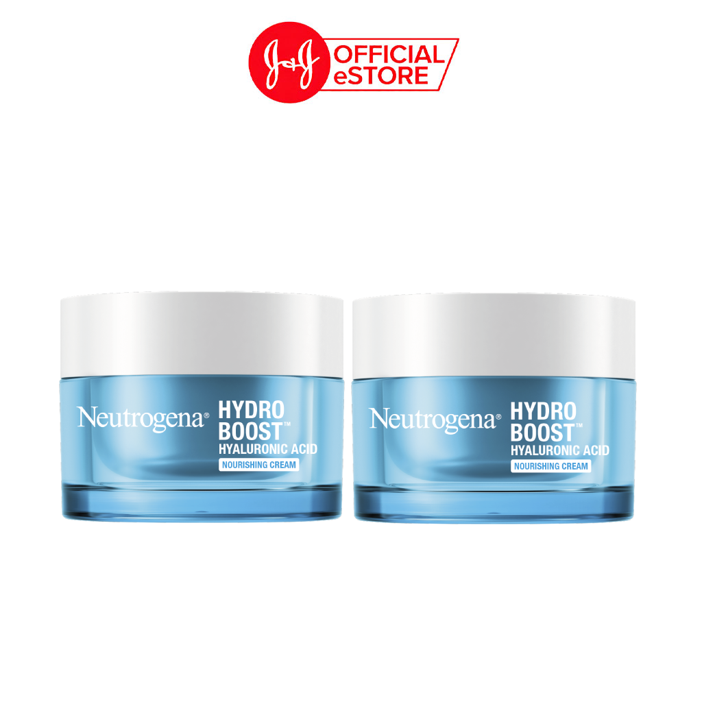 Bộ 2 Kem dưỡng ẩm cấp nước cho da khô Neutrogena Hydro Boost Hyaluronic Acid Nourishing Cream 50gx2