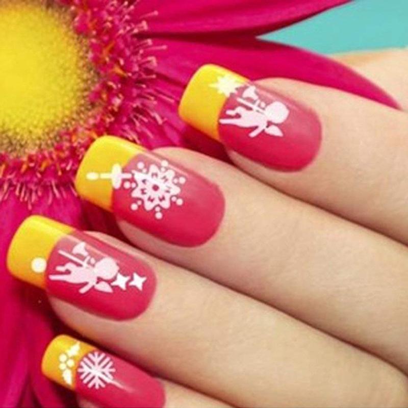 Set 100 Móng Tay Giả Màu Trắng