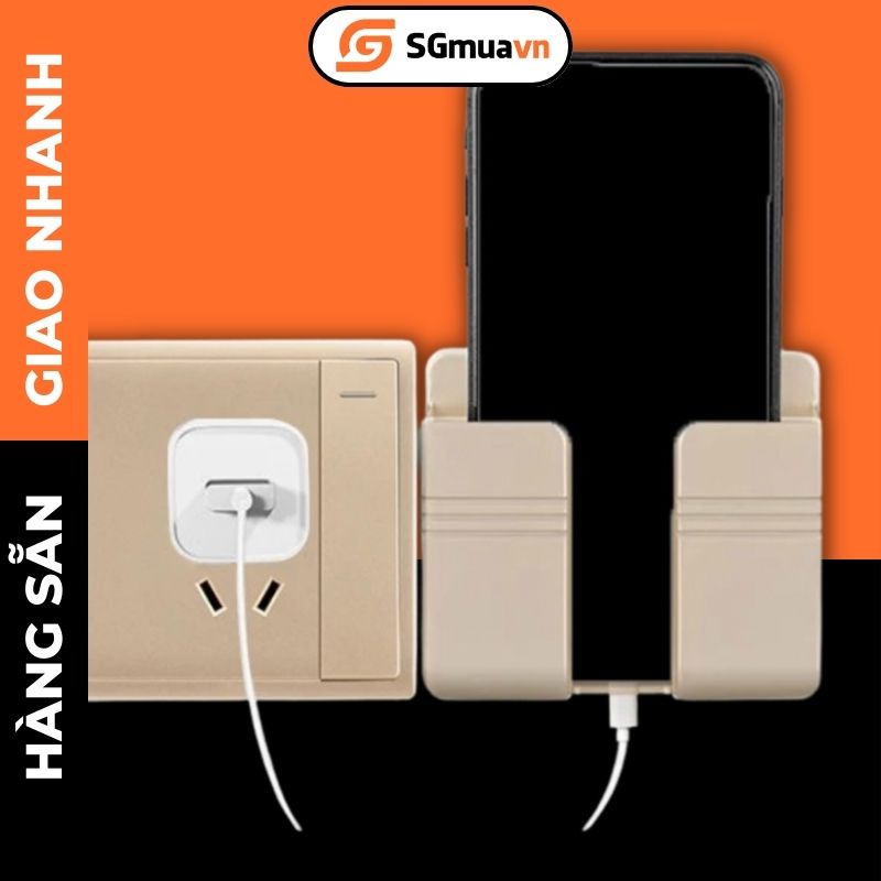 Kệ dán tường để remote, sạc, điện thoại