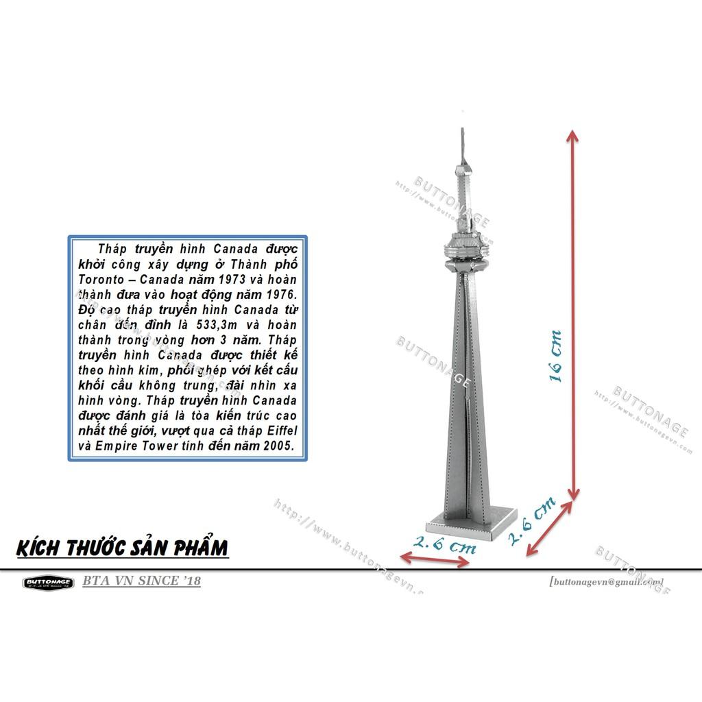 Mô Hình Lắp Ráp 3d Tháp Truyền Hình Canada