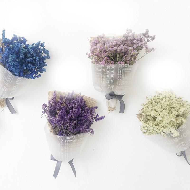 Bó hoa khô mini oải hương siêu xinh quà tặng dịp lễ hoa khô dercor trang trí
