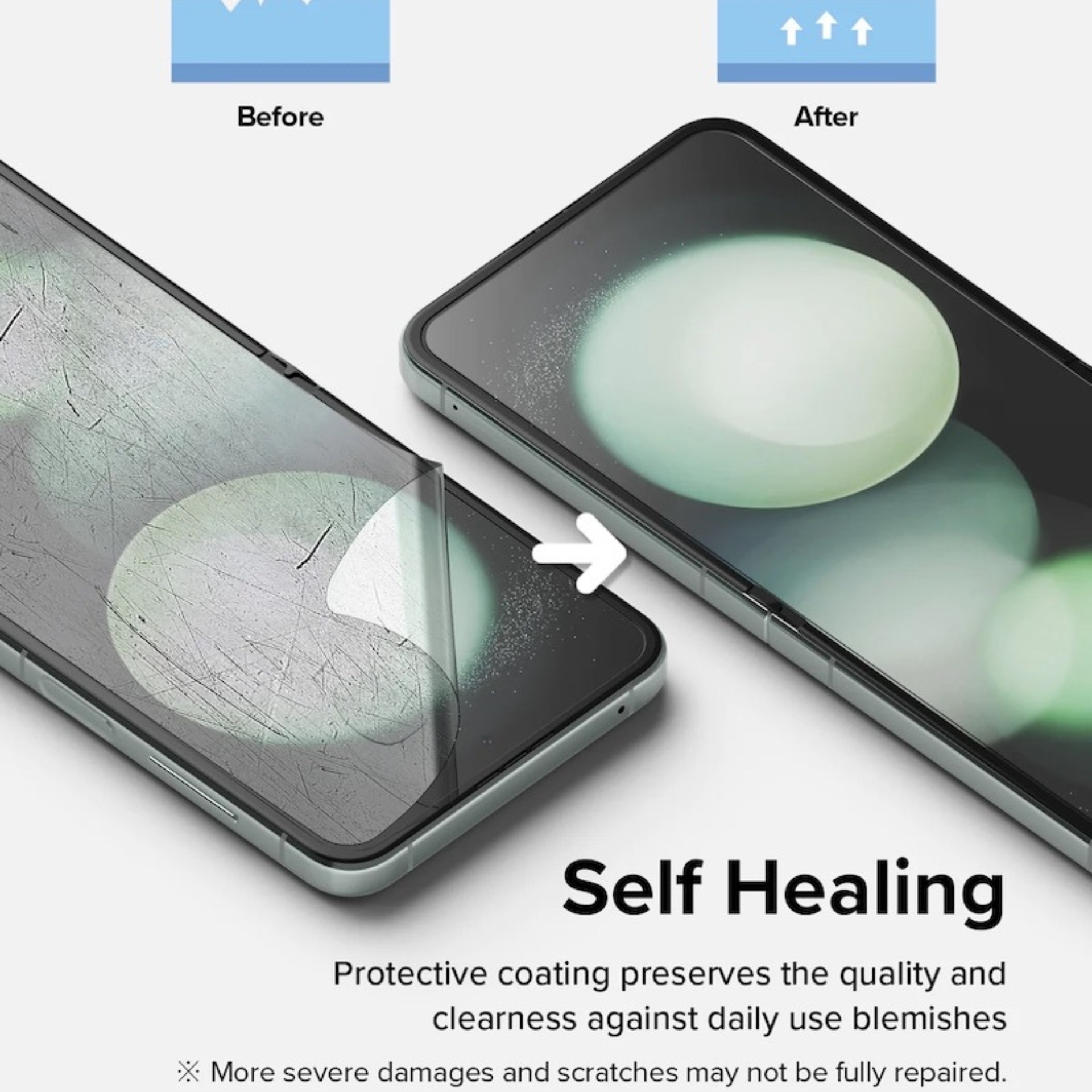 Bộ Dán Dẻo Màn Hình Trong Suốt Ringke Dual Easy Film Dành Cho Samsung Galaxy Z Flip 5 - Hàng Chính Hãng