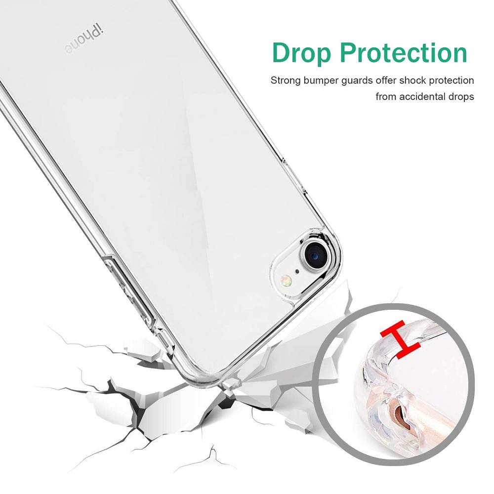 Ốp lưng dẻo silicon cho iPhone SE 2020 / iPhone 7 / iPhone 8 hiệu HOTCASE Ultra Thin (siêu mỏng 0.6mm, chống trầy, chống bụi) - Hàng nhập khẩu
