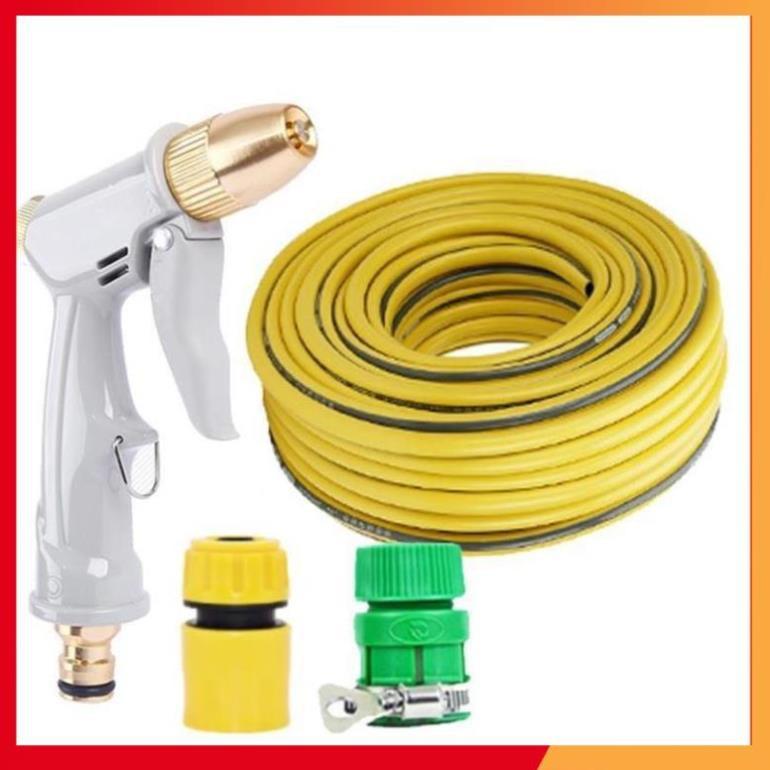 Bộ dây vòi xịt nước rửa xe, tưới cây tăng áp 3 lần, loại 3-5m 206846