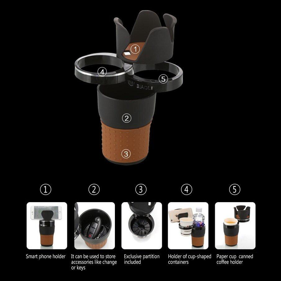 Người giữ cốc trên ô tô Người giữ chai uống nước Kính râm Người tổ chức điện thoại Xếp gọn gàng