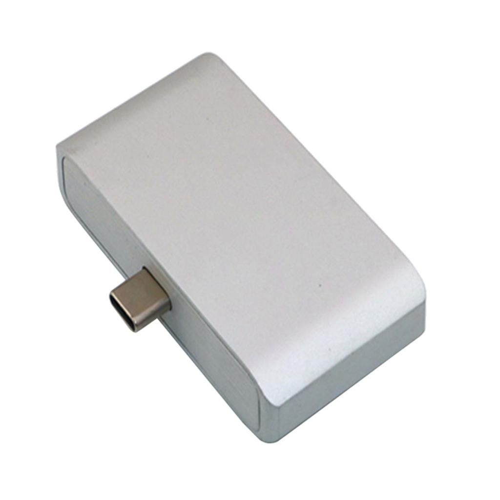 Multi-function Type-C Hub, USB-C To HDMI/Type-C/USB Charging Adapter-Silver