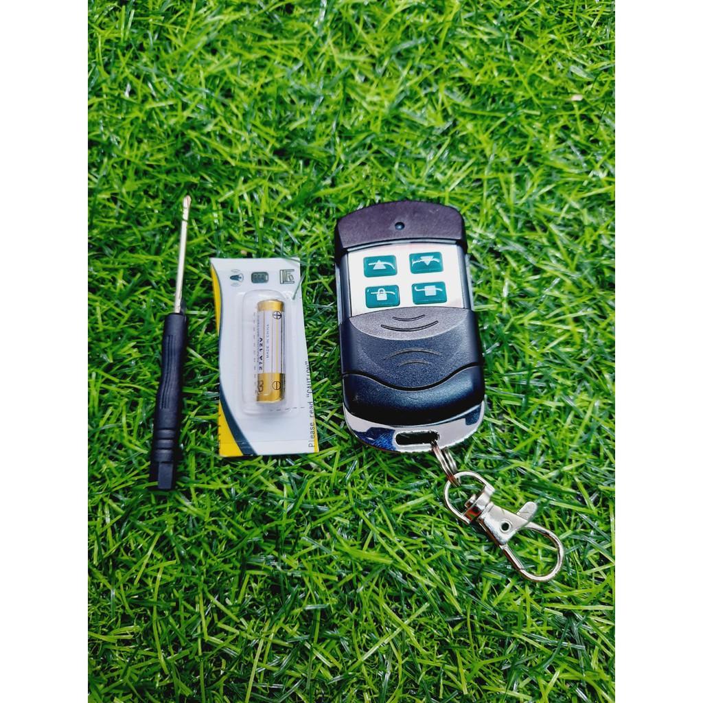 Remote Điều khiển cửa cuốn tự học lệnh, chống nước- Tặng kèm Pin!!!