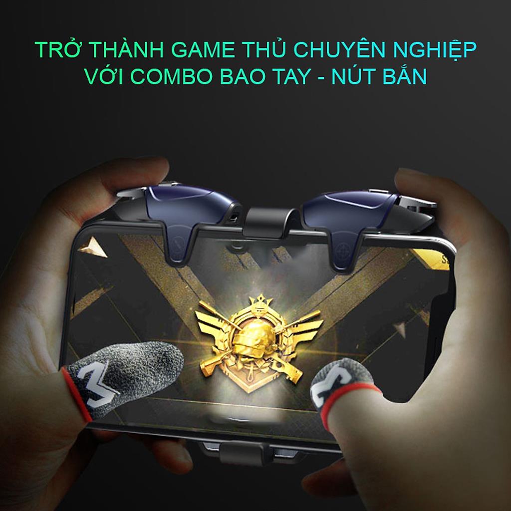 VINETTEAM GT2 Găng Tay Cảm Ứng Chơi Game Điện Thoại Chống Mồ Hôi, Chống Trượt, Siêu Mỏng Vải Sợi Carbon Siêu Bền Chống Giãn Xù cho game PUBG, Tốc Chiến, Freefire, ff, Liên Quân mobile- 4394-hàng chính hãng