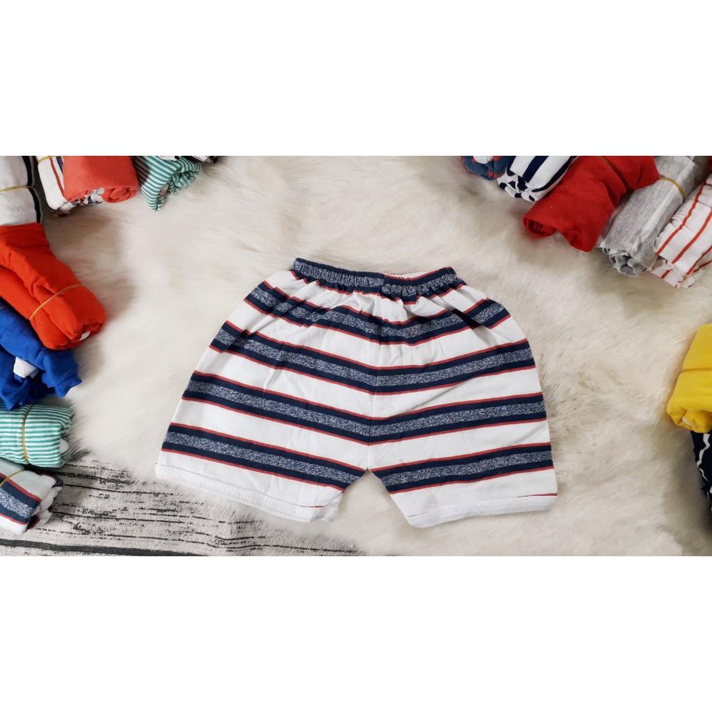 1 Bịch 10 quần đùi chục cotton cho bé 0-12 tháng