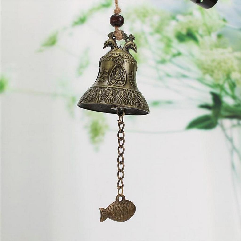 4xLovely Metal Bells Wind Chime Outdoor Garden Hanging Charm Decor Ornament