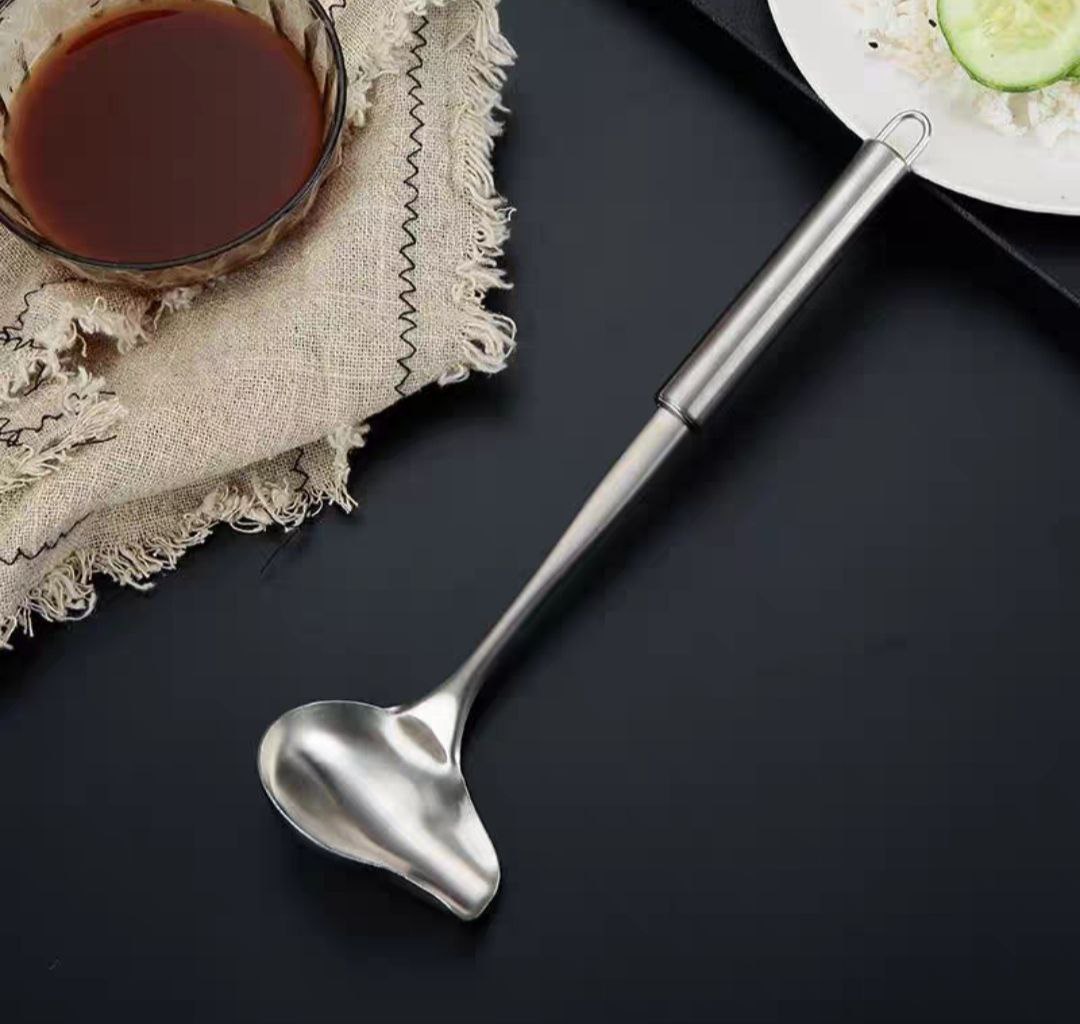 Muôi múc trân châu inox mỏ vịt - muôi múc nước lèo nhà hàng nhà bếp